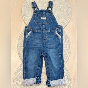 NEVER WORN OshKosh Overalls with Floral Trim